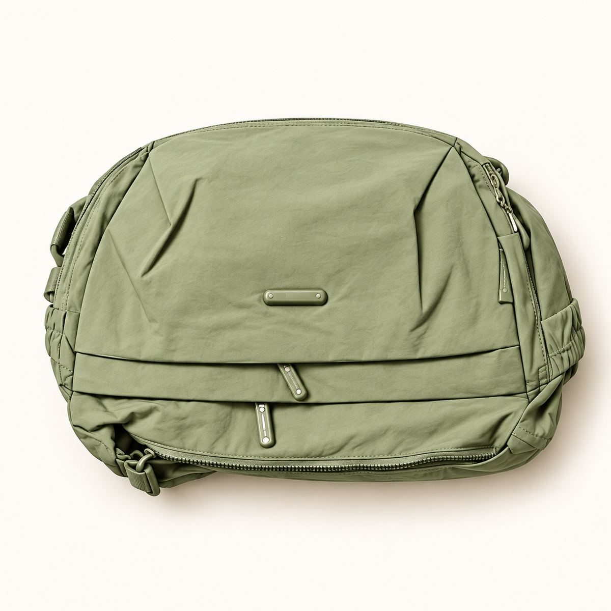 Rounded Everyday Sling — Sage — AI-styled studio image