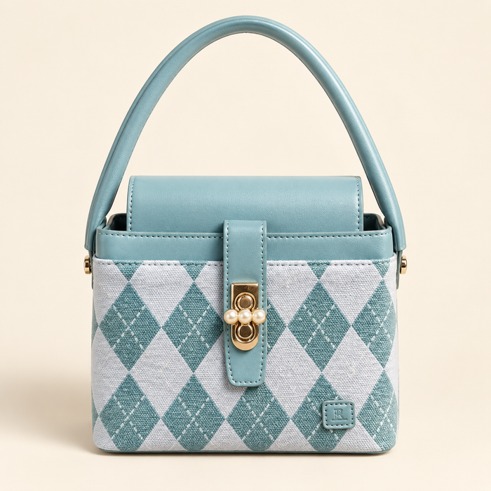 Pastel Argyle Mini Bag