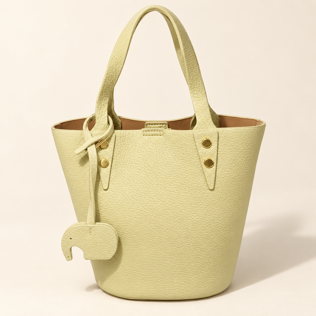 Mini Pebbled Bucket Bag