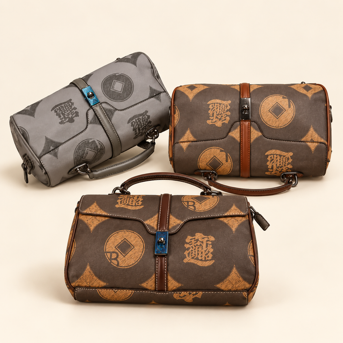 Coin Print Compact Bowling Bag