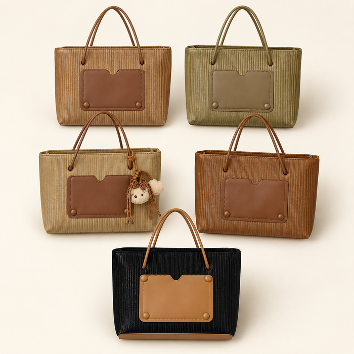 Contrast Patch Mini Shopper