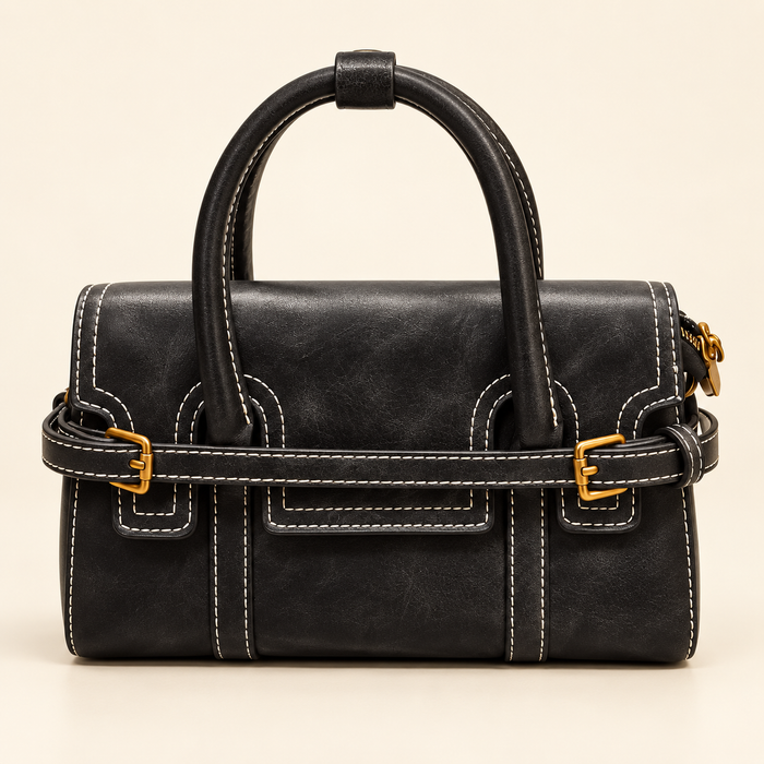 Contrast Stitch Bowling Bag