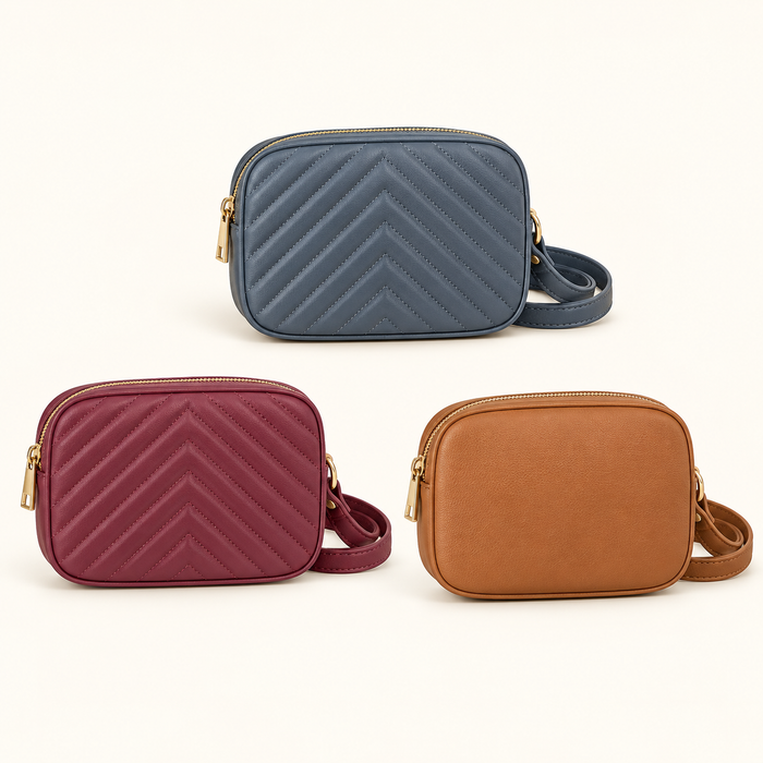Chevron Camera Crossbody