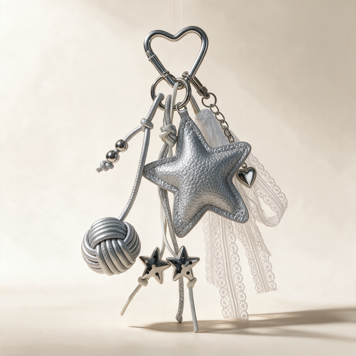 Metallic Star Keychain — photo 1