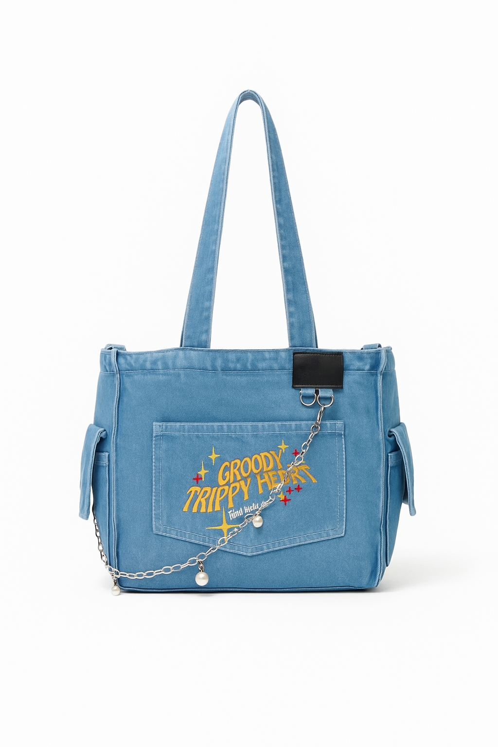 Graphic Denim Shopper