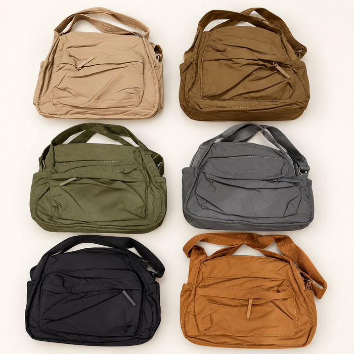 Multi-Pocket Handbag — AI-styled image