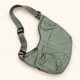 Soft Everyday Hobo Bag — Sage — AI-styled studio image