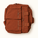 Utility Carryall Bag — Rust — AI-styled studio image