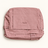 Front-Flap Shoulder Bag — Pink — AI-styled studio image