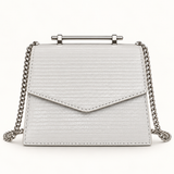 Textured Envelope Chain Sling — light-grey — studio image
