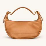 Soft Curve Shoulder Bag — tan — studio image