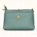 Everyday Multi Zip Sling Bag — sage — studio image