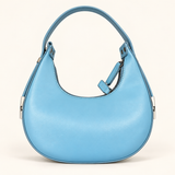 Crescent Mini Shoulder Bag — blue — studio image