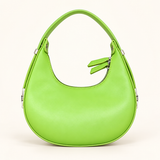 Crescent Mini Shoulder Bag — lime — studio image