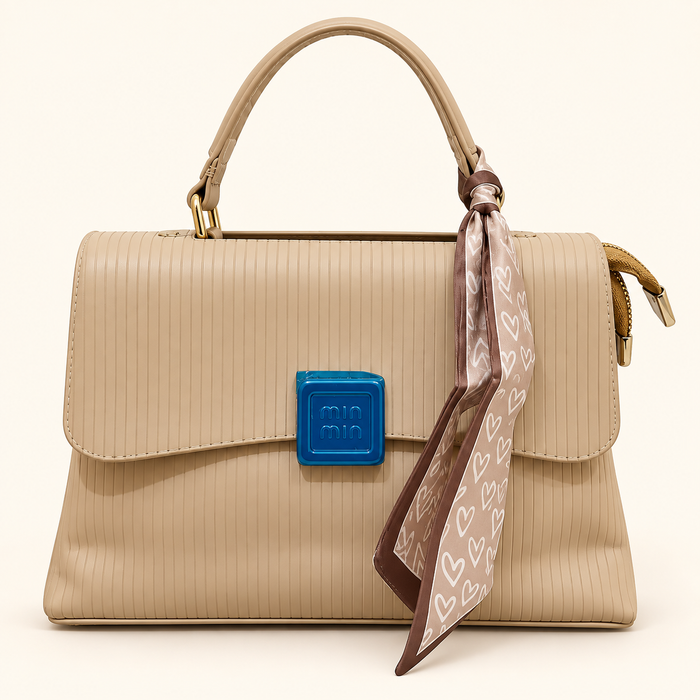 Striped Scarf Mini Satchel