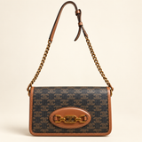 Patterned Chain Flap Bag