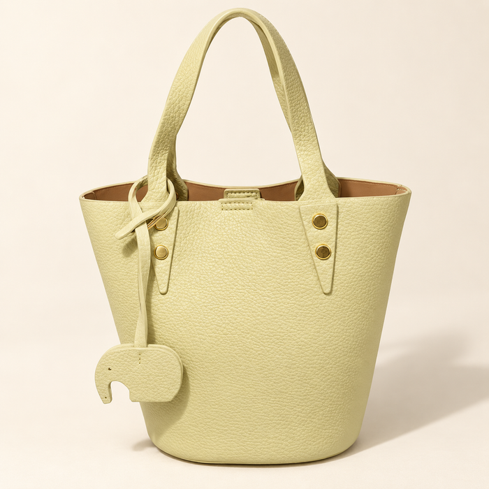Mini Pebbled Bucket Bag