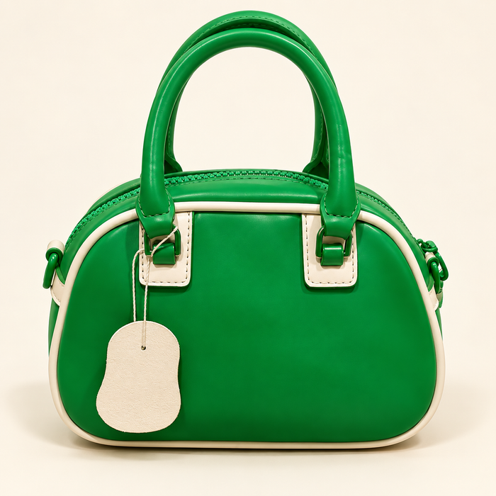 Contrast Trim Mini Bowling Bag
