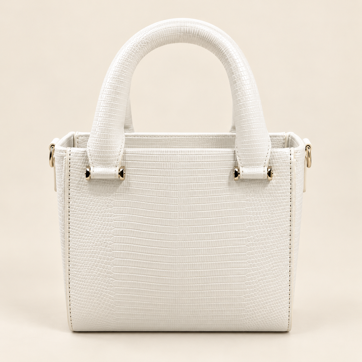 Ivory Texture Mini Tote