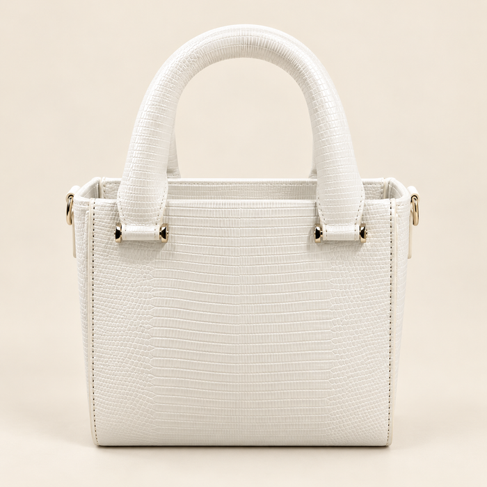 Ivory Texture Mini Tote