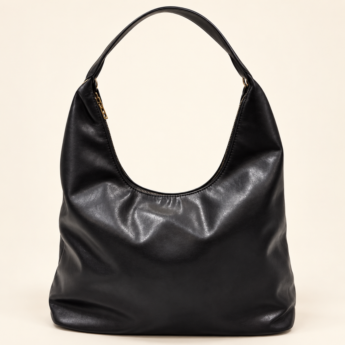 Soft Black Shoulder Hobo