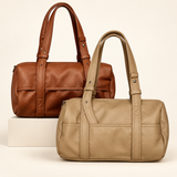 Twin Handle Barrel Handbag