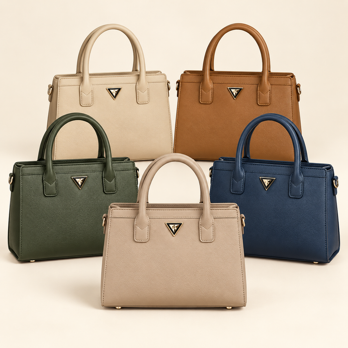 Triangle Accent Everyday Handbag