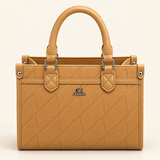 Geometric Stitch Carry Tote