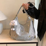 Butterfly Accent Shoulder Bag