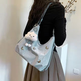 Butterfly Accent Shoulder Bag