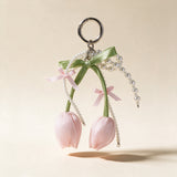 Pink Floral Pearl Charm