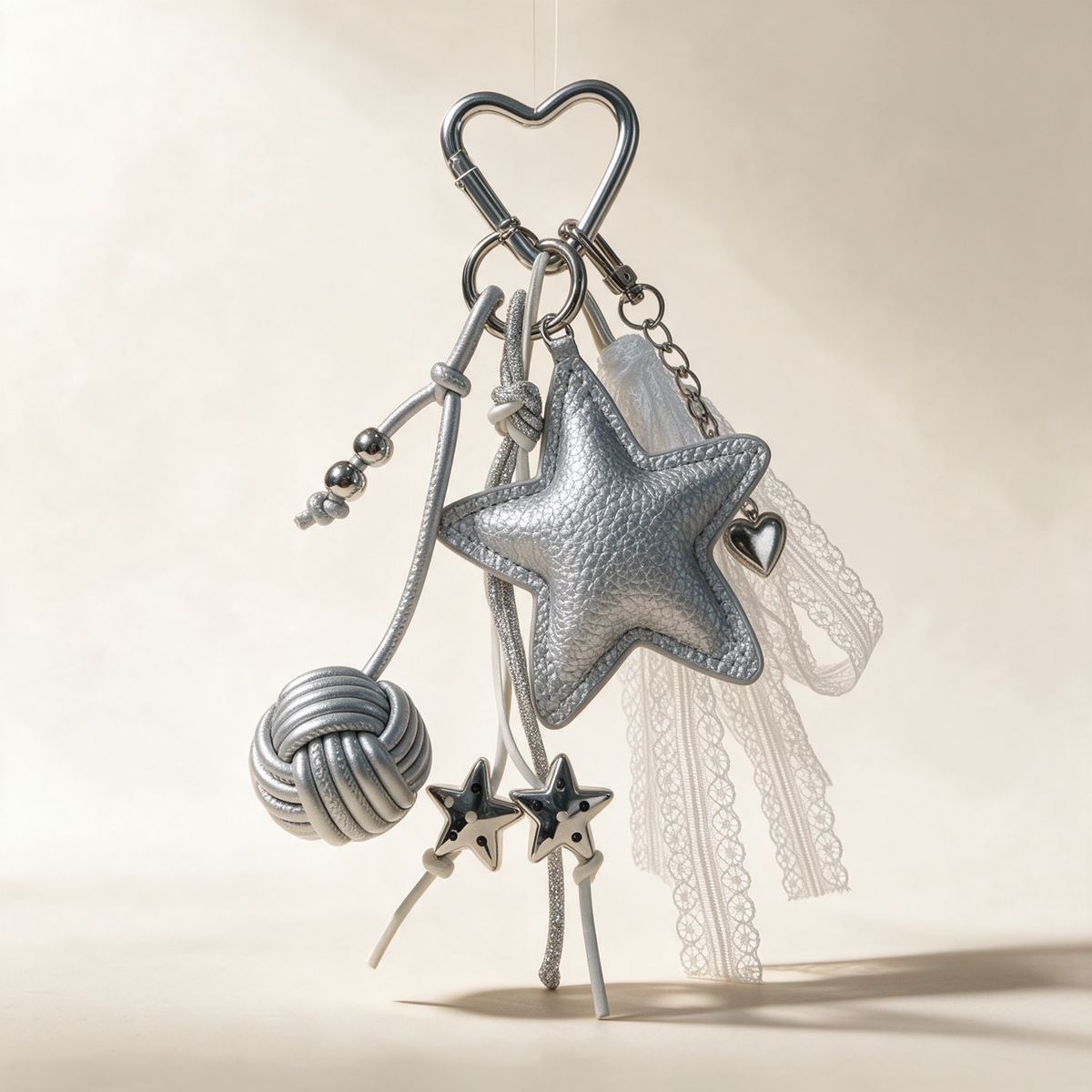 Metallic Star Keychain — photo 1