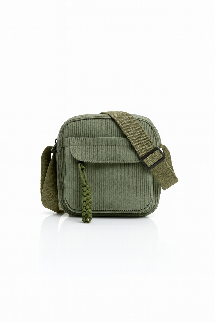 Ribbed Cord Crossbody