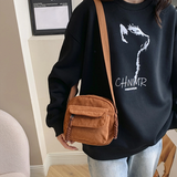 Ribbed Cord Crossbody