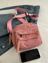 Ribbed Cord Crossbody