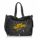 Graphic Denim Shopper