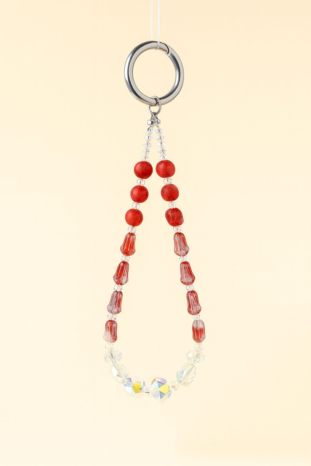 Red Crystal Bead Charm