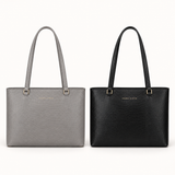 Embossed Everyday Tote — Grey, Black