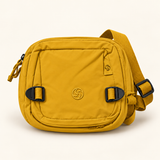 Buckle Pocket Nylon Sling — Mustard — individual studio photo
