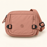 Buckle Pocket Nylon Sling — Pink — individual studio photo