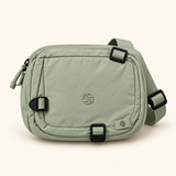 Buckle Pocket Nylon Sling — Sage — individual studio photo
