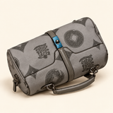 Coin Print Compact Bowling Bag — Grey — individual studio photo
