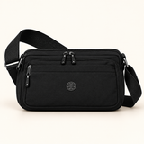 Everyday Nylon Box Sling — Black — individual studio photo