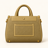 Front Pocket Structured Shopper — Olive — individual studio photo