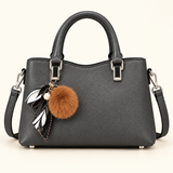 Metal Accent Mini Tote — Charcoal — individual studio photo