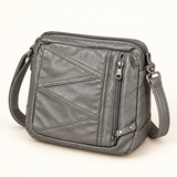Multi Pocket Texture Crossbody — Grey — individual studio photo