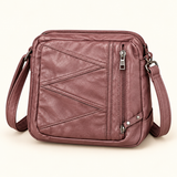 Multi Pocket Texture Crossbody — Mauve — individual studio photo