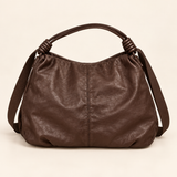 Relaxed Everyday Shoulder Bag — Brown — individual studio photo