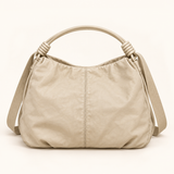 Relaxed Everyday Shoulder Bag — Cream — individual studio photo