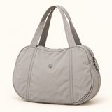 Rounded Nylon Everyday Bag — Grey — individual studio photo